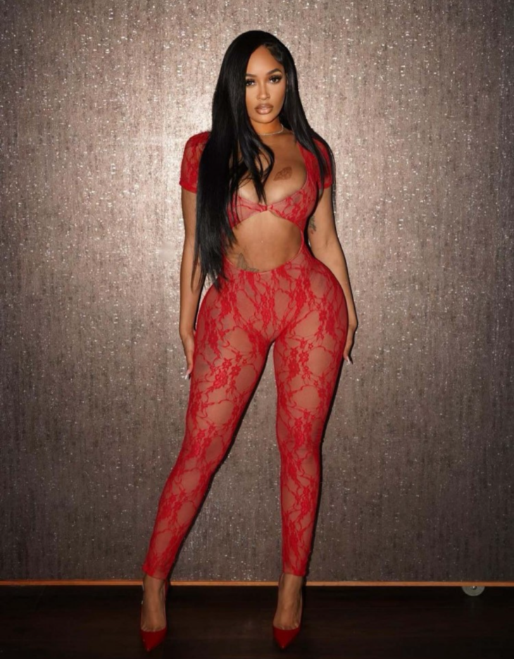 Red lace body suit - Image 2