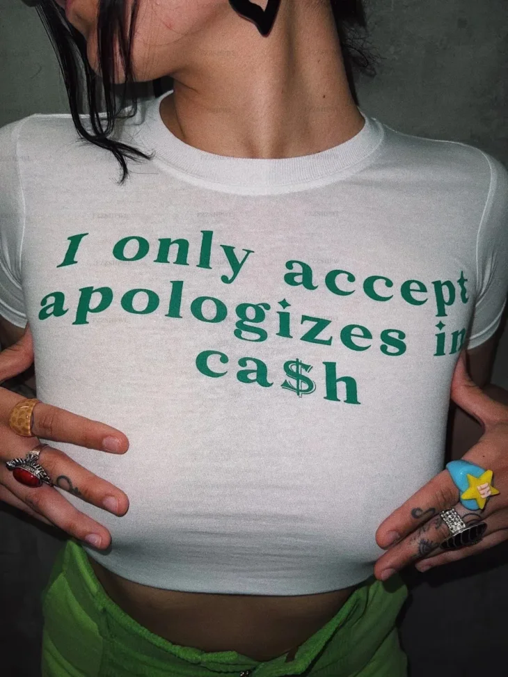 Apologies in cash T shirt